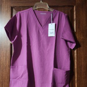 Mandala 6 Pocket Scrub Cosmic Top